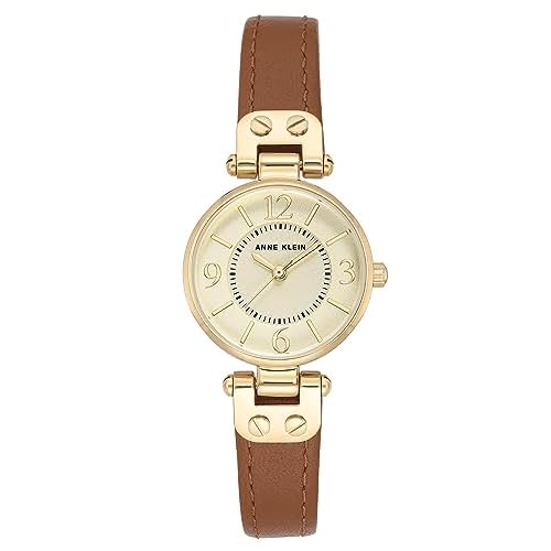 Anne Klein Women’s Leather Strap Watch