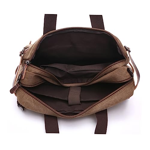 VALICLUD canvas backpack canvas handbag canvas shoulder bag canvas vintage bag canvas rucksack briefcase business bag Shoulder Bags portable travel3