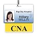 "CNA" Horizontal Badge Buddy with Yellow Border by Specialist ID, Sold Individually