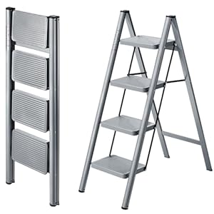 Xinsunho 3-Stufen Klapptrittleiter Haushalt