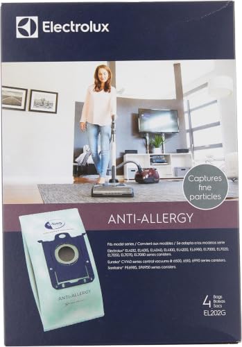 Image of Electrolux EL202G S-Bag Anti-Allergy Synthetic Vacuum Bags, Blue, 4 Count (Pack of 10)