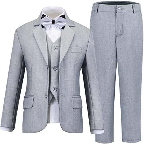 Boys Slim Fit Tuxedo Suit Set for Kids