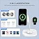 3 in 1 Ladestation für Apple Watch und iPhone mit Magsafe Ladegerät Magnetisch für iPhone 16 15 14 13 12, Apple Watch 10 9 8 7 6 5 4 3 2 SE Ultra Ultra 2, AirPods Pro 4 3 2(Mit 20W Netzteil)