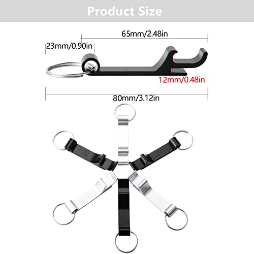 6-Pack Mini Keyring Bottle Openers for Bars & Parties - Image 2