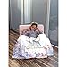 Abhibhu Personalized Baby Throw Blanket - Custom Purple Elephant Memorial Gift for Toddler