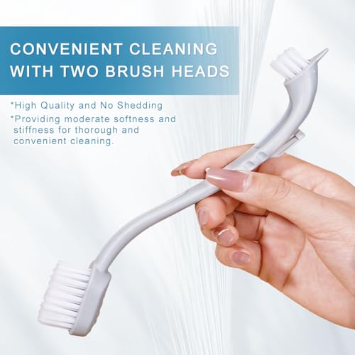 Niuniuzheng NN20240105 3 Pcs Cleaner With Two Brush Heads Long Handle Tool For Cleaning Bird Cages Kennels Perches Pet Supply Bird Cage Accessory thumb #2