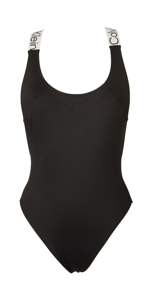 Calvin Klein Costume Donna Intero Mare o Piscina olimpionico Lacci Dietro Incrociati Spalline logate Articolo ZW0ZW02152