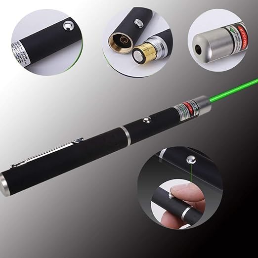 Image of Laser Light Powerful Battery Powered Laser Pointer 2000 Metres Range| Portable Pointer for Presentations Stargazing Hiking (Green Light) (Pack of 1)
