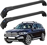 SYDSZ Cross Bar Roof Rack Fit for BMW X3 F25 2010 2011 2012 2013 2014 2015 2016 2017, Flush Side Rails, Heavy Duty Aluminum Roof Cross Bars Rooftop Luggage Rack, Kayak Rack, Ski Rack for Car Roof