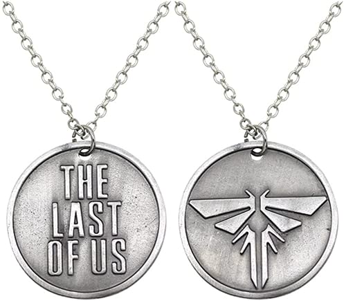HuSang Halskette mit Anhänger „The Last Of Us“ und „Firefly“, rund, versilbert Cover