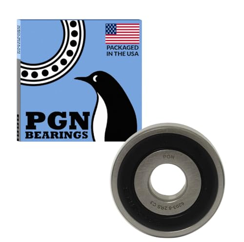 PGN 6203-2RS-8 (100 Pack) Ball Bearing 1/2" x 40mm x 12mm Chrome Steel