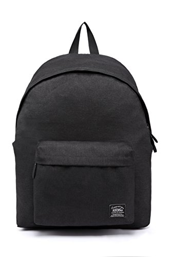 Preisvergleich Produktbild KAUKKO Damen Rucksack Studenten Backpack Laptop College Schulrucksack Reiserucksack (Schwarz JNL-35-03-FBM)
