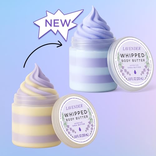 Image of Princess Belle Lavender Whipped Body Butter, Whipped Shea Butter, Body Moisturizer for Dry Skin, Smell Good, Leaves Skin Feeling Moisturized and Soft-200ml(6.8 floz)