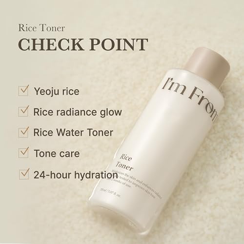 Image of I'm From Rice Toner, Korea Glow Milky Rice Toner, niacinamide, Glass&Dewy, Hydration, Calming, All Skin Types, Korean Skin Care 5.07fl.oz