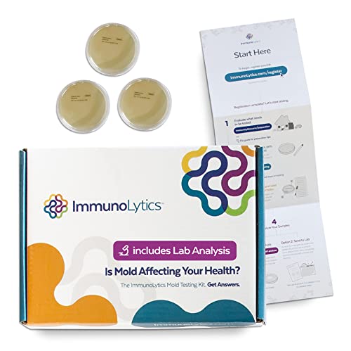 ImmunoLytics DIY Mold Test Kit for Home - Easy to Use Professional Mold Testing Kit - Individual Room Screening Package - Includes Lab Analysis (3 Rooms/Plates)