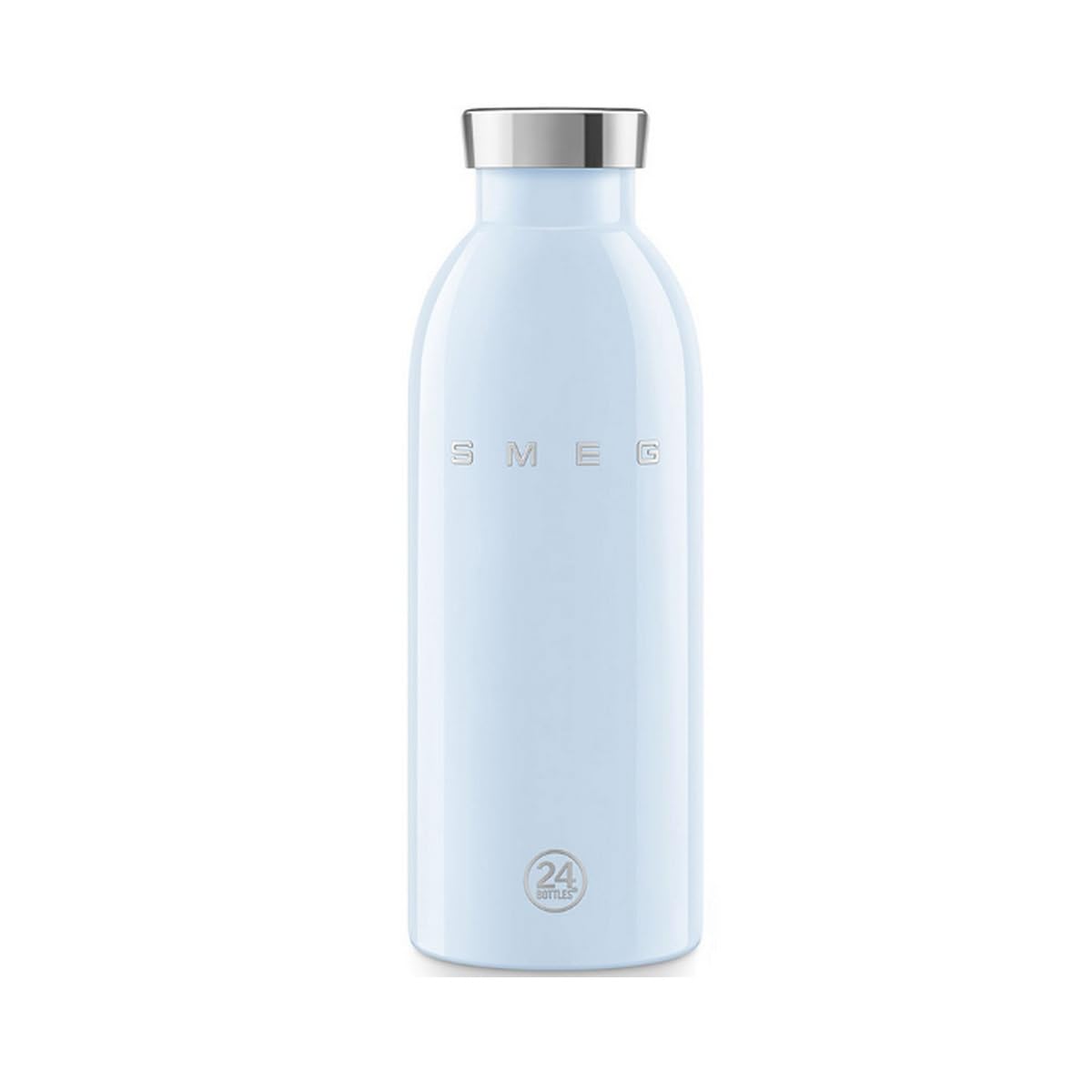 SMEG x 24Bottles, WBF01PB, Clima Bottle, 50's Style Aesthetic, 500 ml, Pastel Blue
