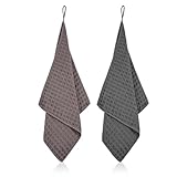 LLOUSSAK 2 paños de microfibra barista, paños de cocina lavables con lado de malla de poliéster, paños reutilizables y seguros para el lavavajillas, sin plástico, 30 cm x 30 cm