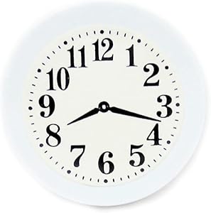 Melody Jane Dollhouse White Kitchen Wall Clock 1:12 Scale Miniature Accessory