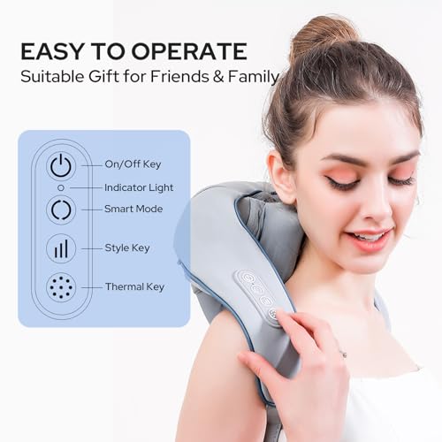 Image of Halohop Neck and Back Massager - Heated 5D Electric Wearable Massager for Neck, Back, Shoulders, Waist and Legs
