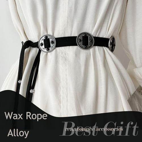 Women Renaissance Belts Leather Western Belt Medieval Accessories3