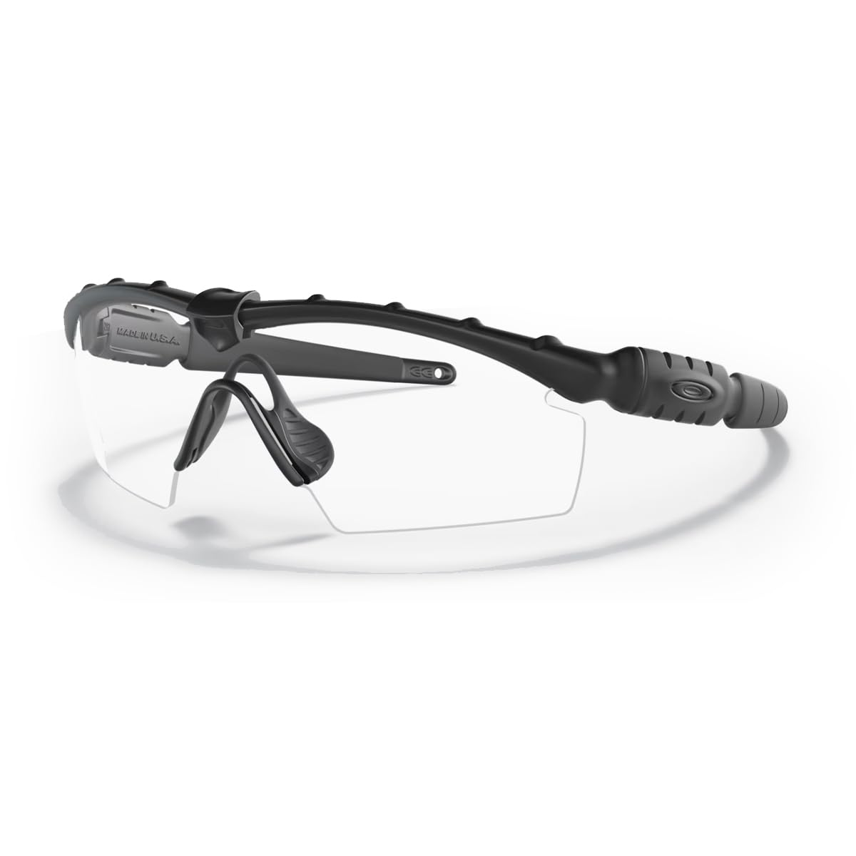 Mens OO9047 Ballistic M Frame 2.0 Strike Rectangular Sunglasses, Matte Black/Clear, 33 mm