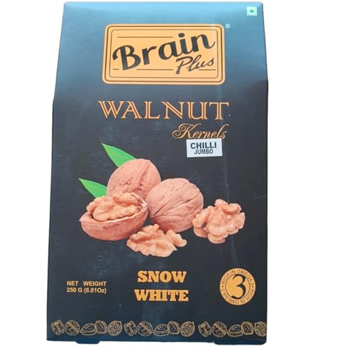 Image of Pure Walnuts Pack of 2 250 Gram | Walnut | Akhrot Magaj | Crunchy Nuts, Rich in Dietary Fibre, Protein & Magnesium 100% Natural Akhrot, Rich in Proteins & Antioxidants