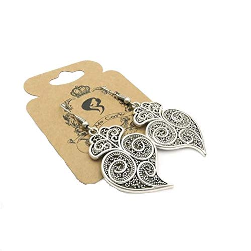 Handmade Earring Lightweight heart of Viana, Vegan Organic Eco Friendly gift, Waterproof and durable