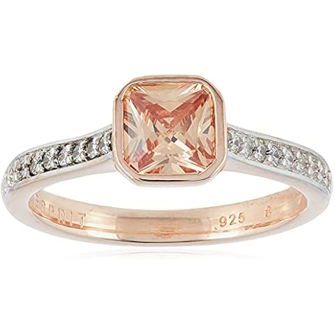Esprit Damen-Ring Pico 925 Silber rhodiniert Zirkonia weiß Kissenschliff Cover