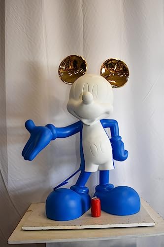 Estatua Gigante de Resina Mickey Mouse Azul y Blanco miniatura 2