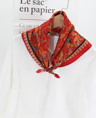 Image of ANDANTINO 100% Mulberry Silk Scarf -21 inch Square Neckerchief with Gift Packed