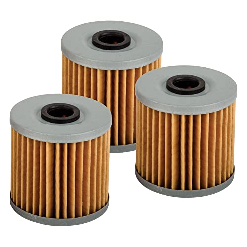 Tusk First Line Oil Filter 3 Pack Compatible with Yamaha Raptor 700 2006-2026/Grizzly 600 1998-2001/V-Star 650 Custom 1998-2016 Replaces OEM 4X7-13440-90-00, 4X7-13440-01-00, 5JX-13440-00-00 by TUSK - Used condition - US$11.99