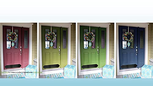 Door Kick Plates - Kick Plates For Exterior Doors - Our Country Door Plates Are Designed For 30 Inch Door - 1/8" Aluminum Black Texture Powder Coating - 26 X 5.5 Inches - Countersink Screw Mount #TOP6