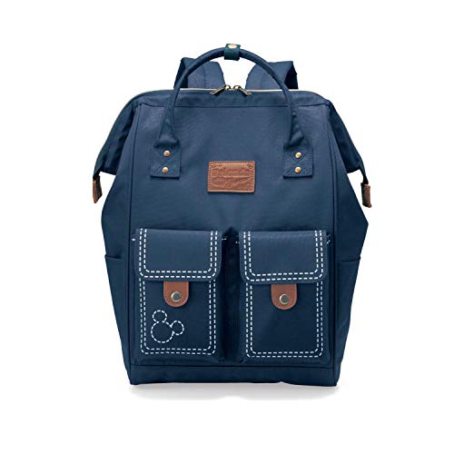 [ベルメゾン] ディズニー リュック レディース がま口デザイン ミッキー＆フレンズ ネイビー系