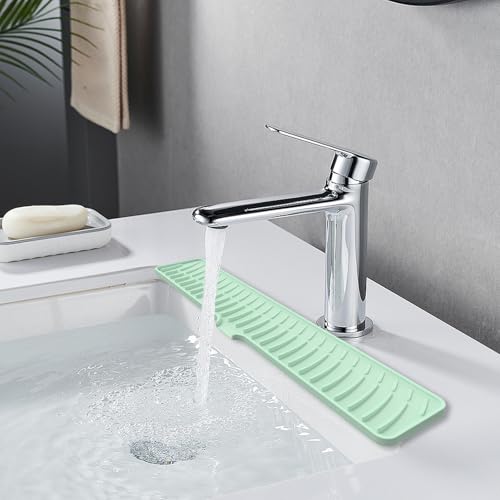 Tapis de robinet d'évier de cuisine en silicone flexible et antidérapant - 3