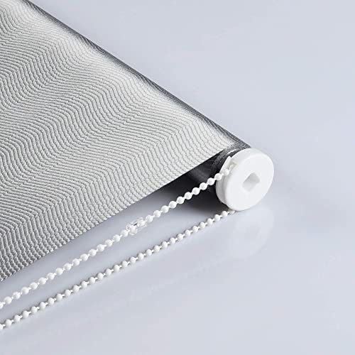 Image of Deco Window 100% Blackout Roller Blinds for Windows 3Ft 5in X 7Ft (W X H) Sun, UV Protection & Glare Resistant for Home & Office-Mineral Gray