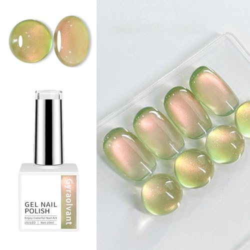 Cat Eye Paint Gel Para Uñas Color Verde 0.34 Fl Oz miniatura 1