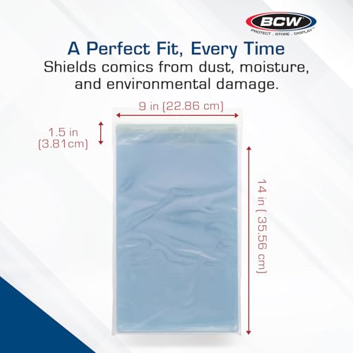 بي سي دبليو شنطة قابلة لاعادة الغلق للكاريكاتير المصنفة - 9 × 14