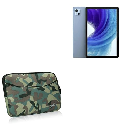 BoxWave Case Compatible with Oscal Pad 13 - Camouflage Suit with Pocket, Neoprene Camo Suit Zipper Pocket for Storage
