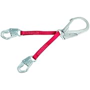 3M Protecta PRO 1351050 22" Web Rebar Assembly For Positioning, Steel Rebar Hook At Center, Snap Hooks At Leg Ends, 310 lb Capacity, Silver/Red