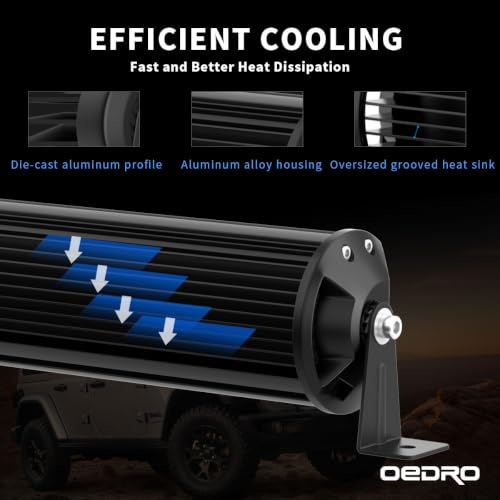 Image of OEDRO 32 Inch LED Light Bar Tri-Row 600W Spot Flood Combo Beam | 66120LM Work Light with Wiring Harness Off-Road Light LED Driving Lights Boat Lighting Fit for Jeep UTV ATV Truck SUV
