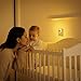 KINUR LED Night Light Lamp with Smart Sensor Dusk to Dawn Sensor, 0.5W Orange Amber Nightlight Plug into Wall, Night Lamp Led Night Light for Kids, Nursery, Bedroom, Hallway, Stairs, Kitchen,6 Pack
