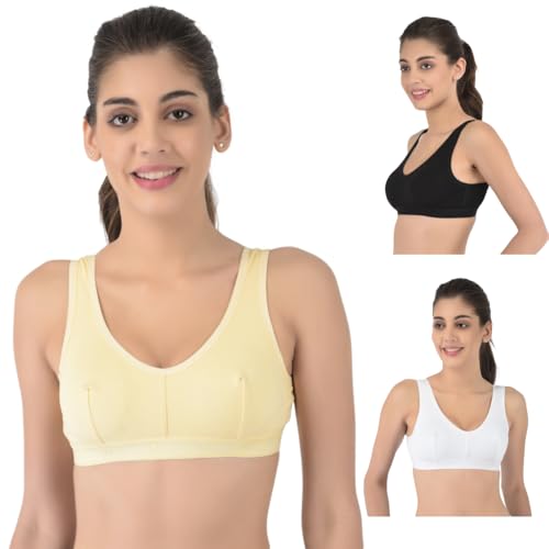 Image of Softline Butterfly Women's Cotton 1064 Sports Bra