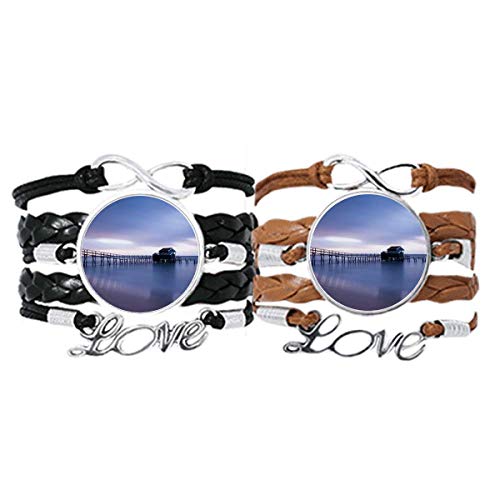 Bracelet Amour Couple Cuir Corde pour vos randonnées en pleine nature