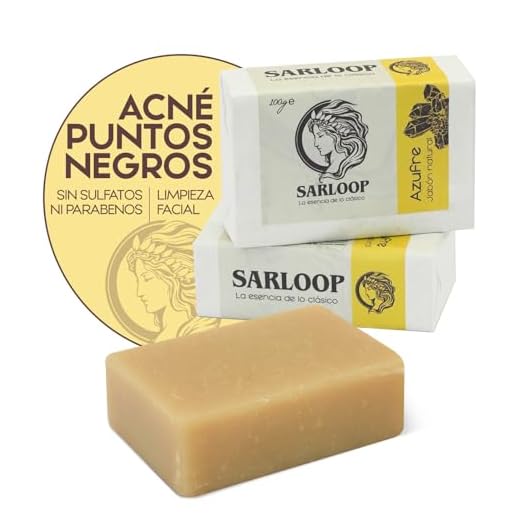 Jabón De Azufre Para Acné Y Puntos Negros - Exfoliante Y Limpiador Facial Corporal Con Aceite De Eucalipto Y Canela - Pastillas Artesanales Piel Grasa - Vegano Sin Sulfatos Ni Parabenos - 100g