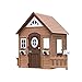 Backyard Discovery Aspen Casetta per giochi in legno | Casa per bambini all'aperto in giardino | Casa per bambini con cucina incl accessori