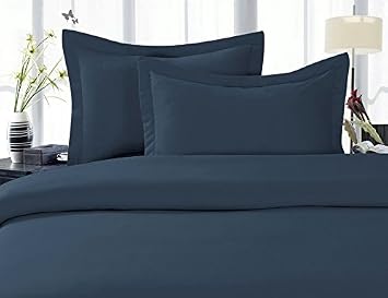 CELINE LINEN Luxurious Bed Sheets Set on Amazon 1500 Premier Hotel Quality Wrinkle Free 4-Piece Sheet Set with Deep Pockets, California King, Navy