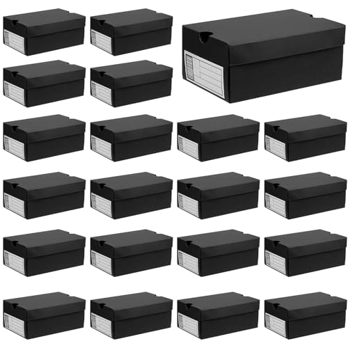 Mini boîtes cadeaux pour chaussures de fête 24 étiquettes pour emballage biscuits noir