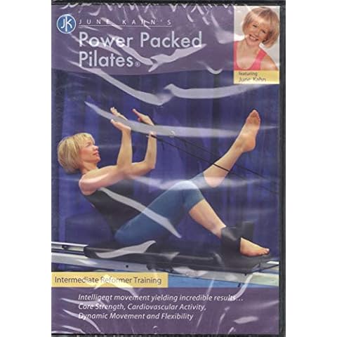 Power Packed Pilates (DVD) - Intermediate Pilates Reformer Training, June Kahn, Aeropilates and Traditional Reformer and Performer Cover