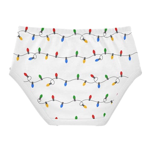 Girls' Underwear Colorful Lights Cotton Stretch Comfort Toddler Panties2