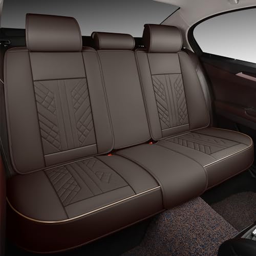 Image of GXT Bench Seat Cover, Premium Faux Leather Bench Seat Covers for Trucks - Universal Fit for Most Sedans SUV Pick-up Truck, Durable for Long Lasting Protection(Coffee)